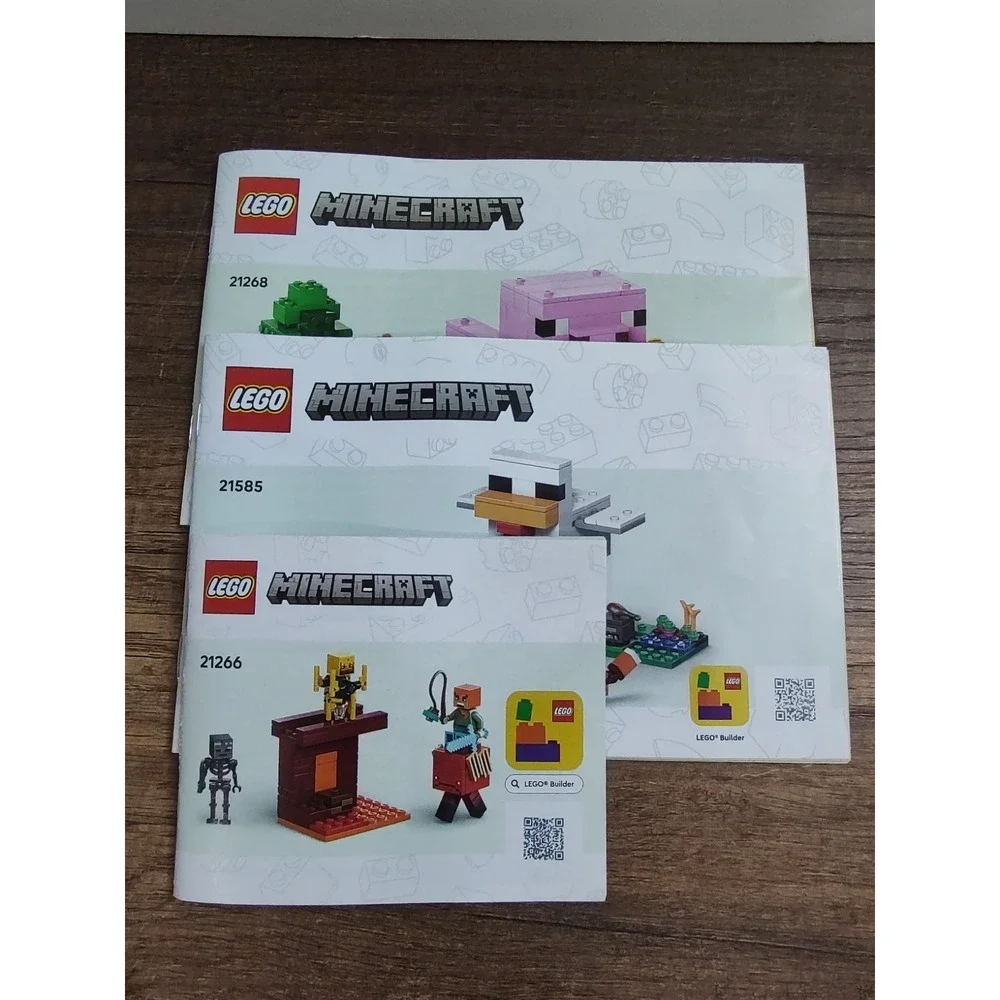 LEGO Minecraft Manuals Instructions Booklets Lot Of 3 (Just Books No Pieces) - Picture 1 of 2